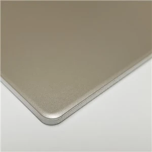 4mm metalik Champagne Gold Koulè ACM Panel
