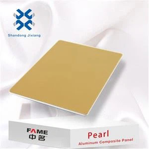 Gold-Pearl Koulè Panel aliminyòm plastik